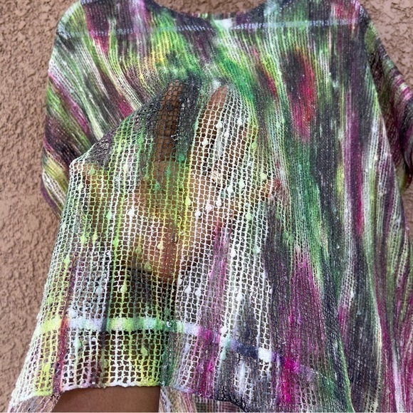 Jess & Jane Swim Coverup Layering Over Tank Top Artistry Piece Womens Large Art - Picture 9 of 13